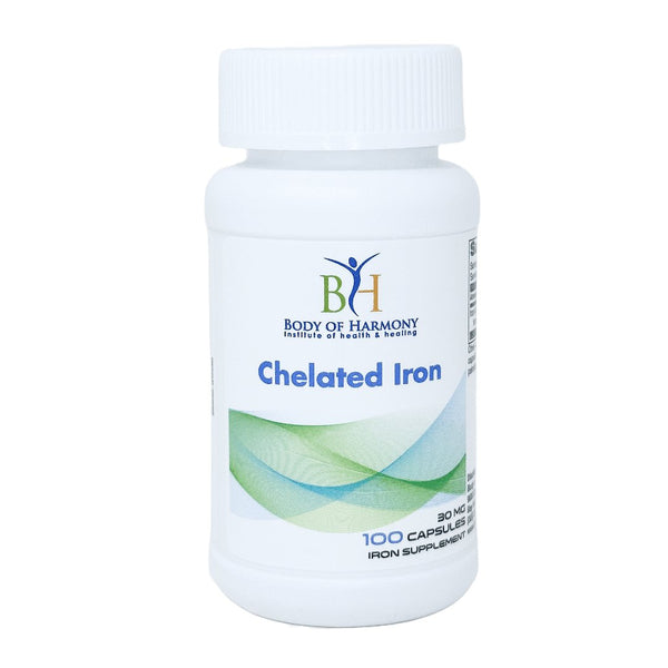 Chelated Iron Supplement 30mg Capsules