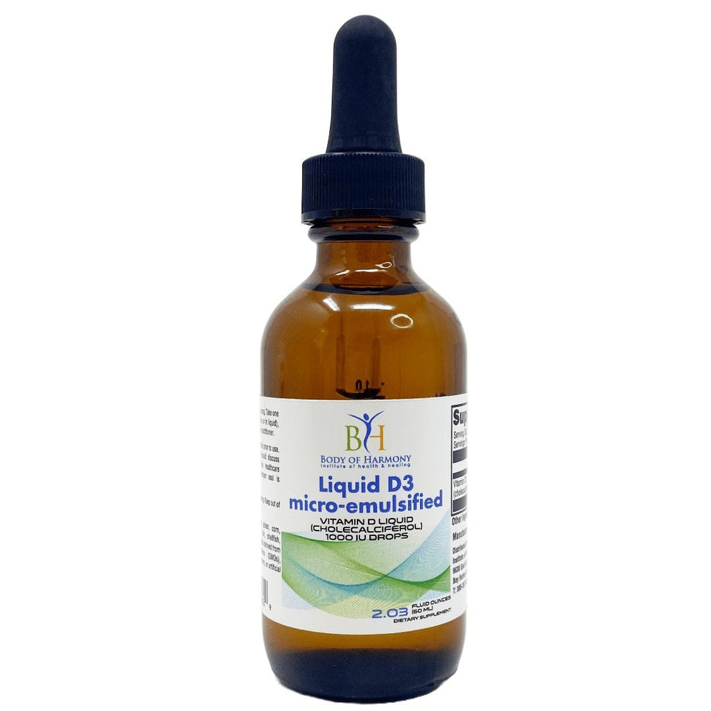 Liquid D3 micro-emulsified 2 oz. bottle